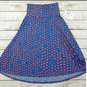 Lularoe azure skirt xs nwt